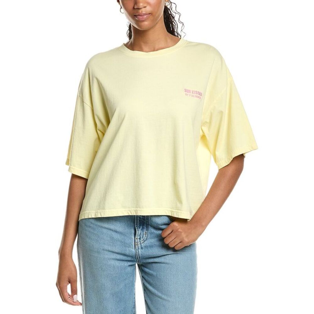 Ichi Womens  Ihnica Short Sleeve T-Shirt, Yellow
